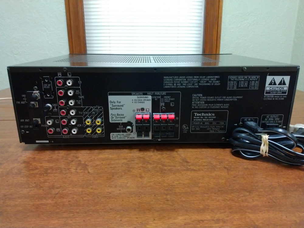 Technics SA-EX300 Stereo Receiver Tested And Working No Remote