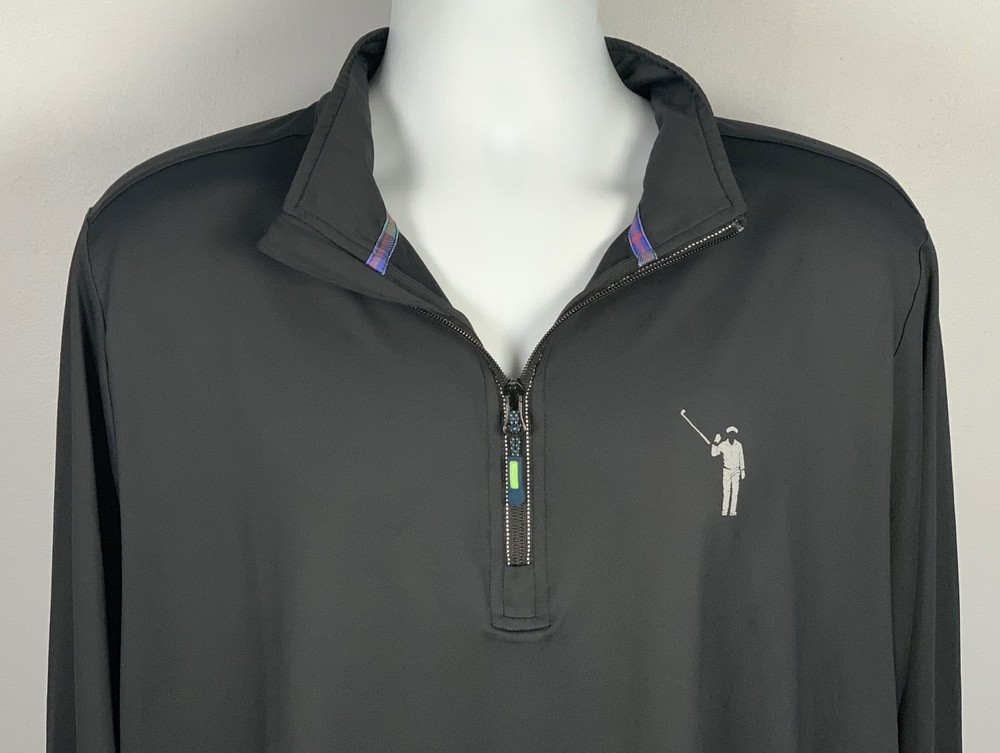 William Bill Murray Golf Half Zip Pullover Jacket Mens XL Polyester Spandex