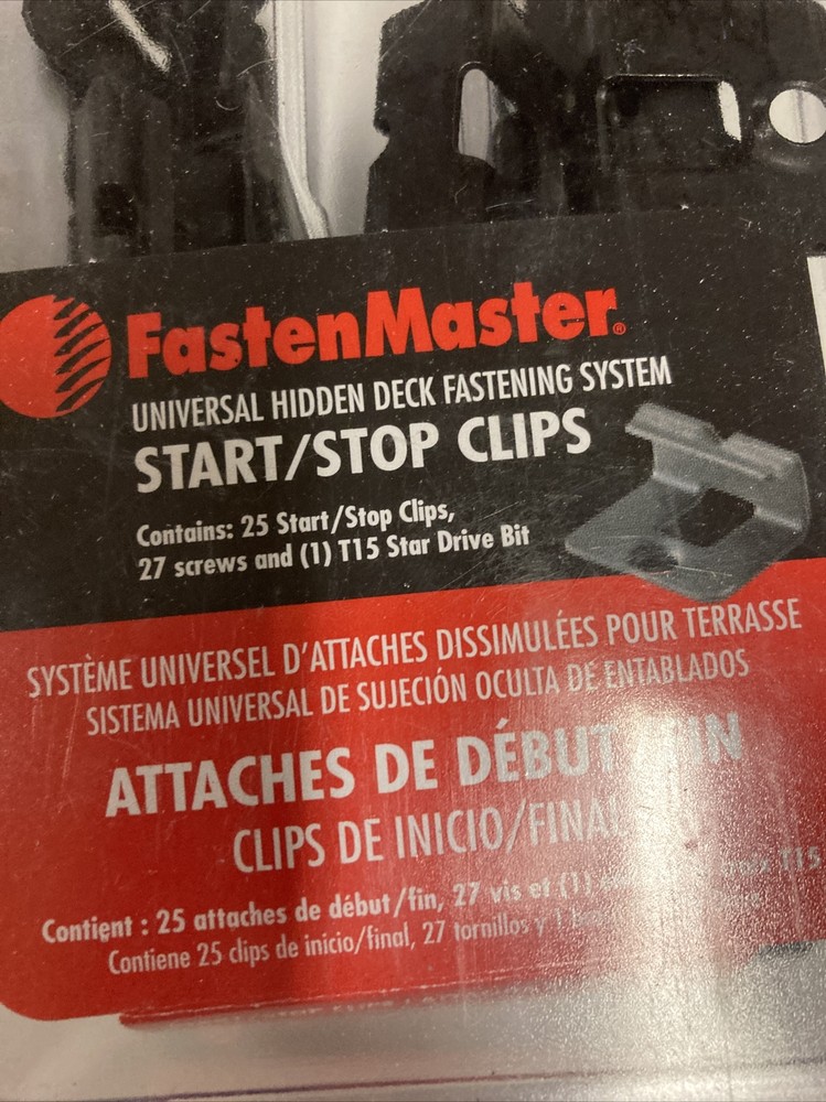 FastenMaster Trex Versaclip Universal Hidden Deck Fastener, start/stop clips 25