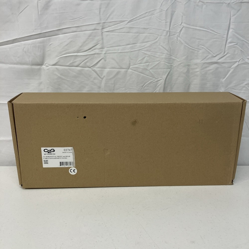 2 PACK BUNDLE - C2G 03747 2U HORIZONTAL Front And Rear CABLE MANAGEMENT PANEL