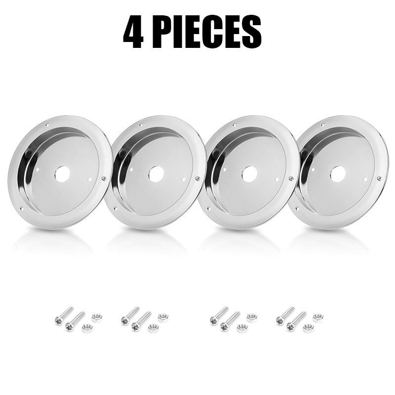 4 x For Universal Watermelon Bunk LED Light Adapter Kit Mounting Bracket Chrome