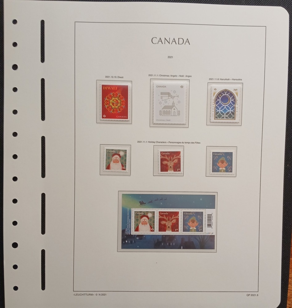2021 Canada Year Set On Lighthouse/Leuchtturm Hingless Pages