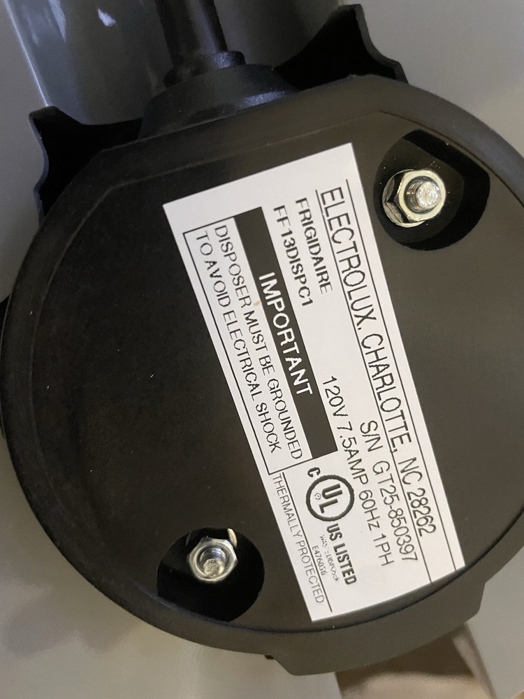 Frigidaire 1.25 HP Corded Disposer Gray-FF13DISPC1