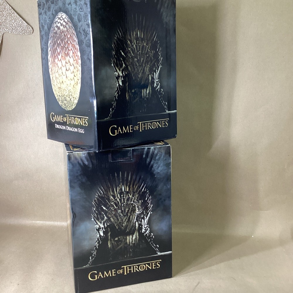 Game Of Thrones Drogon Egg Prop Replica by Noble Collection NN0030 (2pack.)