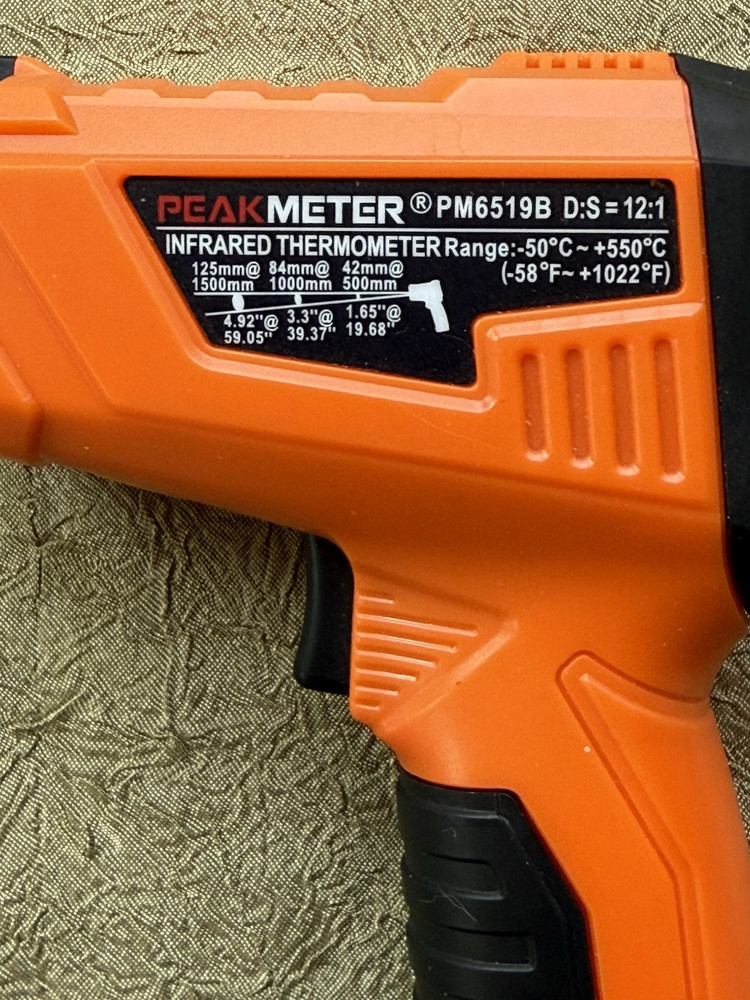 PeakMeter Infrared Thermometer Laser Gun