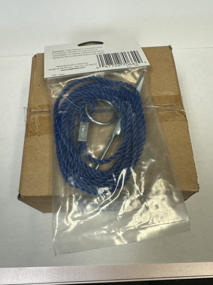 12 Pack ~ Eagle Claw 6' Polyethylene Twisted Fish Stringer Blue 04300-001