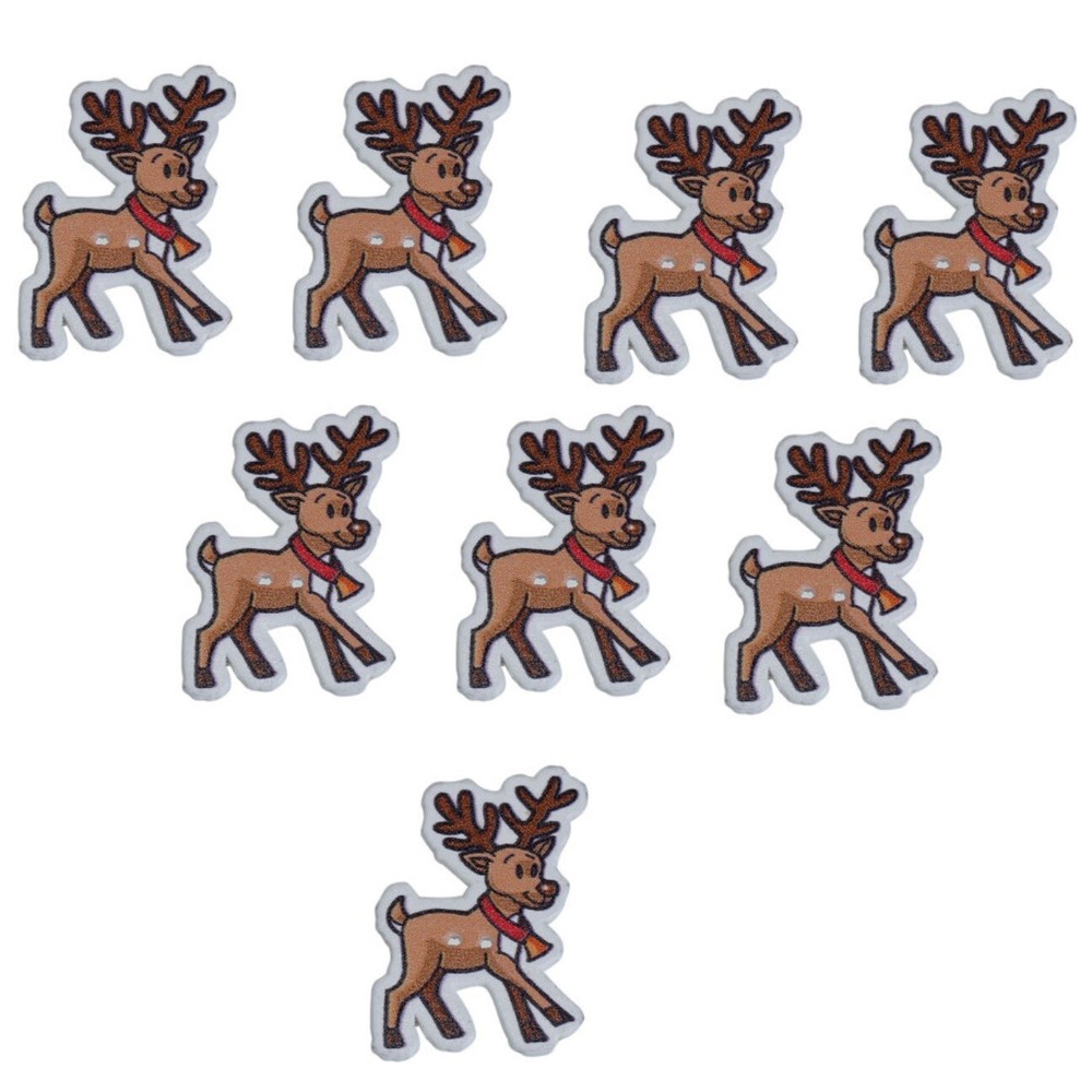 Printed Reindeer Buttons - Shelly's Buttons - Christmas - Craft Scrap Sewing