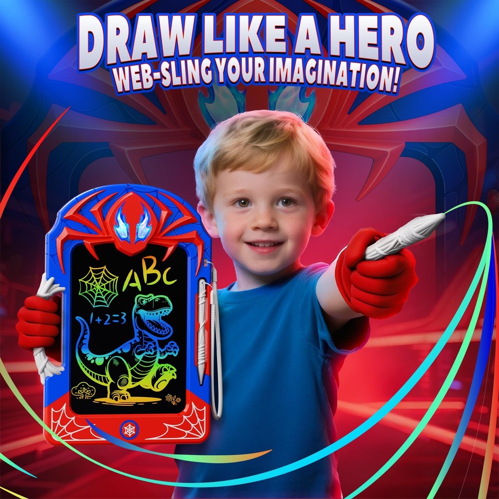 Cool LCD Writing Tablet with Web Stylus & Web Grip–Fun Doodle Board for Kids,...