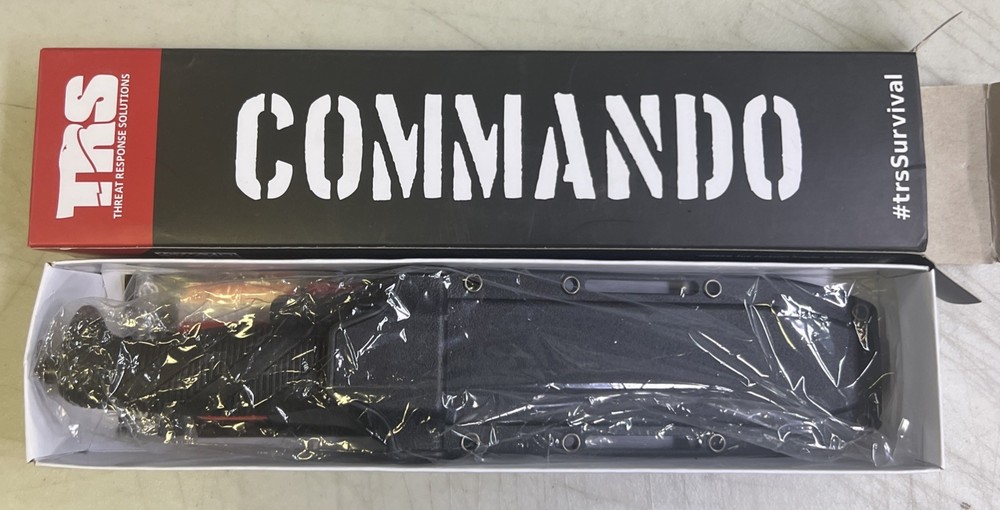 TRS Threat Response Solutions Survival Commando Field Knife with sheath