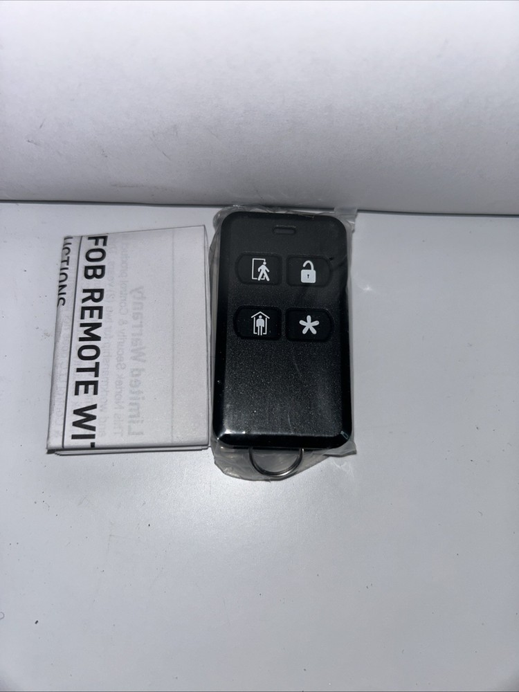 2GIG Encrypted Home Security 4‐Button Remote Keyfob 2GIG-KEY2-345