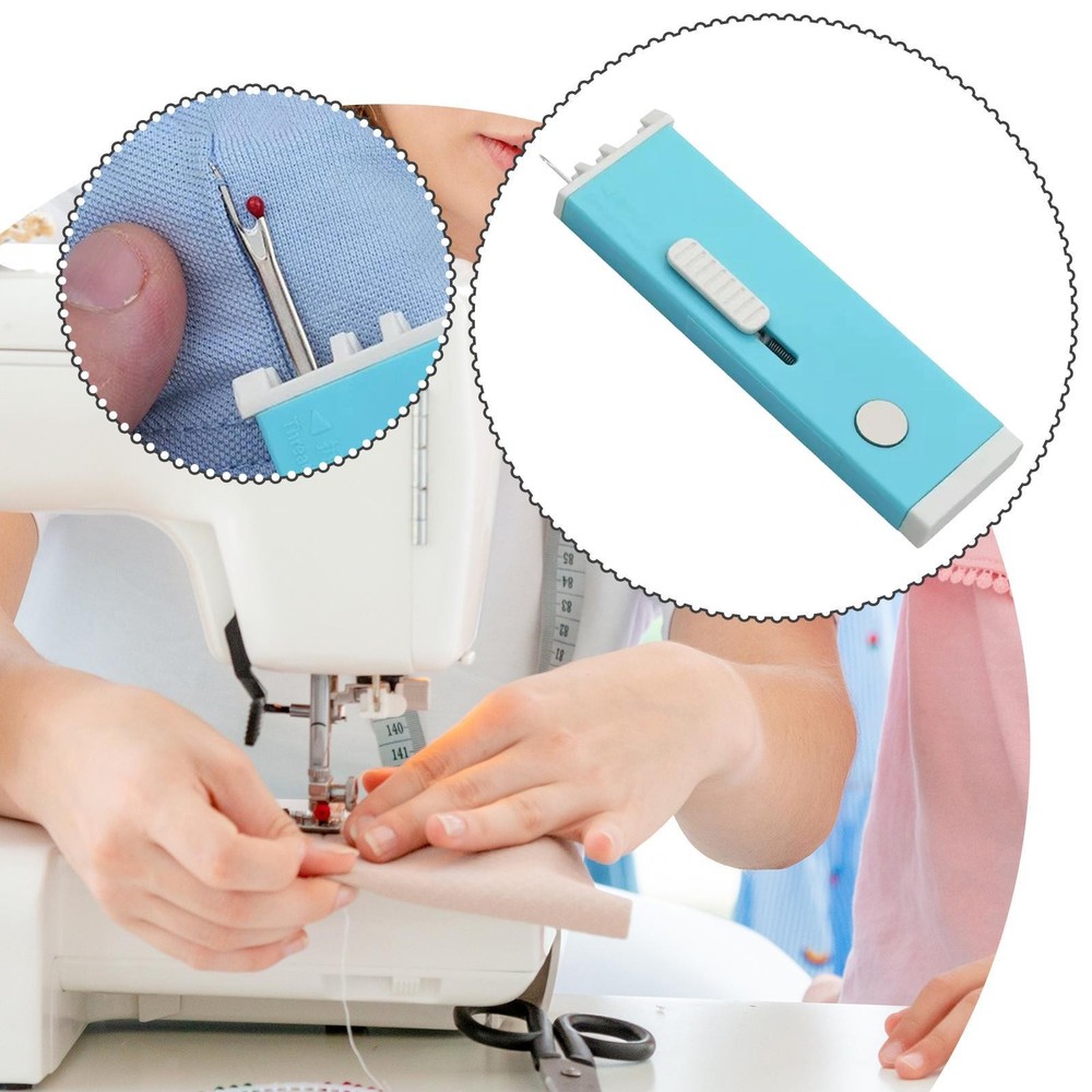 2 in 1 Needle Threader Seam Ripper for Hand Stitching Practical Compact