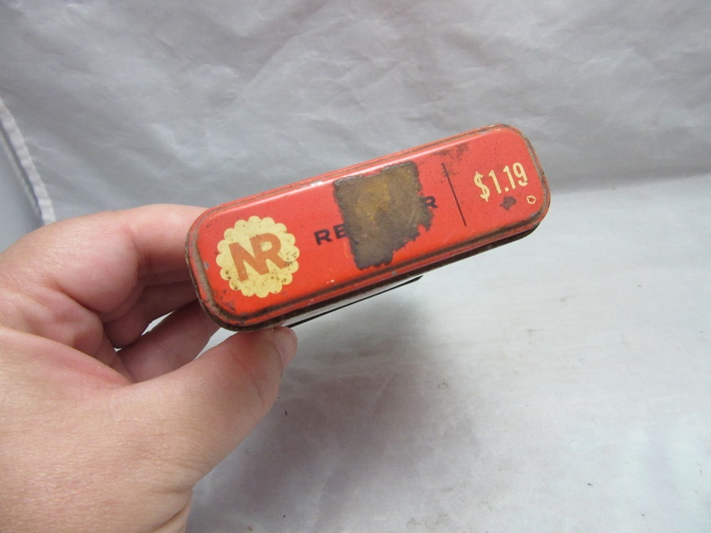 NR All vegetable Laxative tablets tin. Nature's Remedy