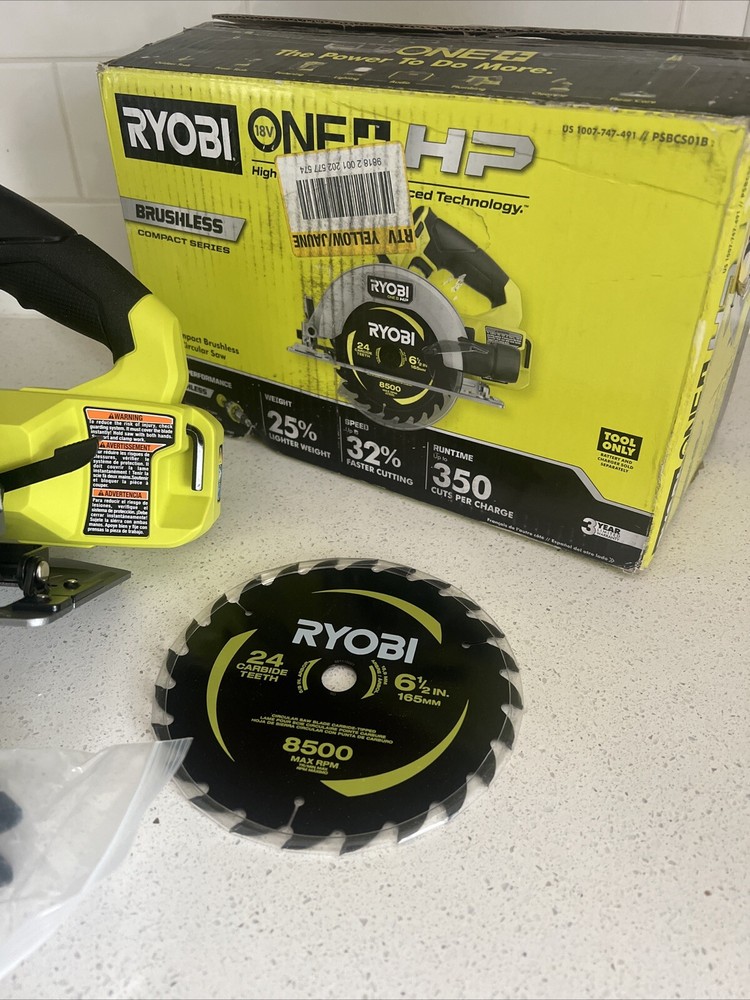 RYOBI PSBCS01B ONE+ HP 18V Brushless Compact 6-1/2" Circular Saw