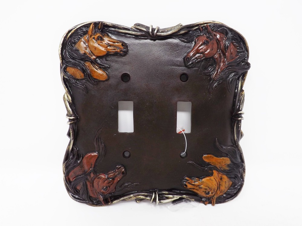 Free Spirit Horses Double Switchplate