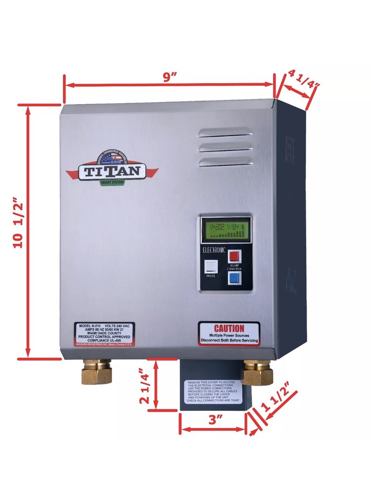 Titan N270 tankless water heater. Brand NEW Titan N-270. 27 KW 5.0 Gpm