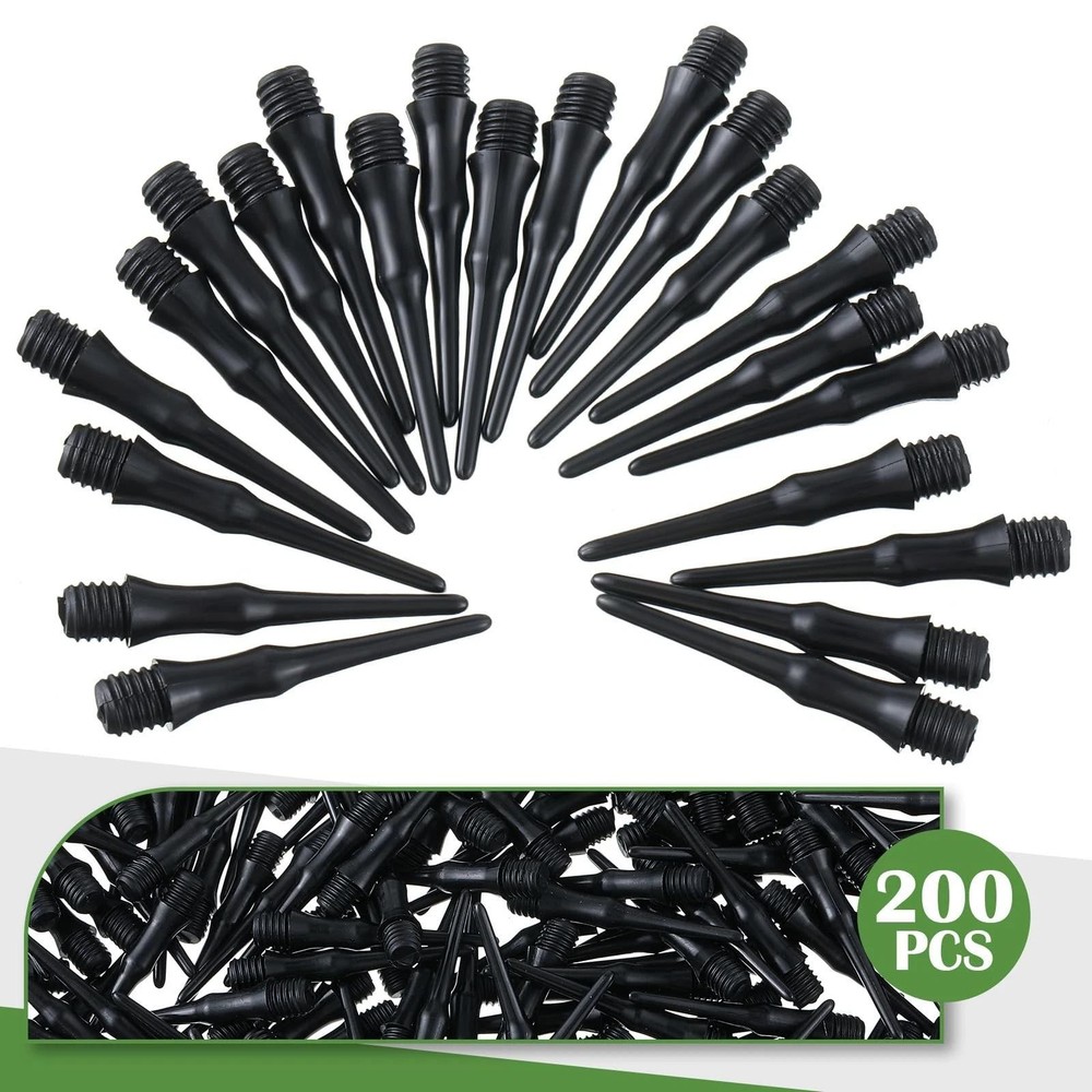 Viorawhite 200 Pack 2ba Thread Soft Tip Dart Points Plastic Replacement Dart ...