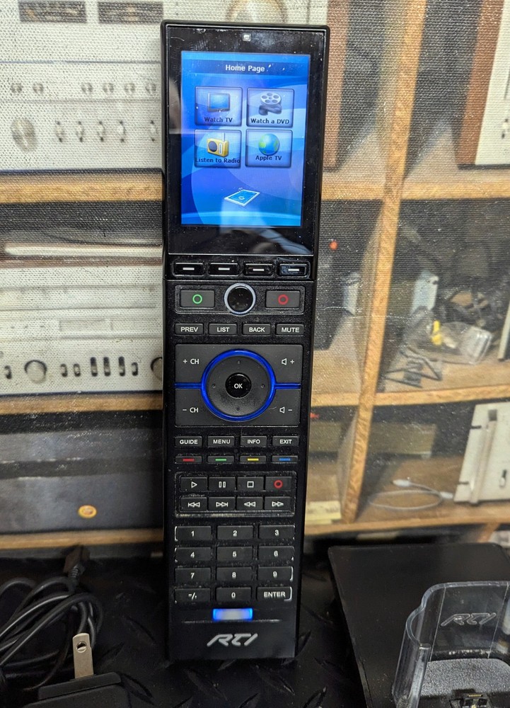 RTI T2X programmable remote control with charging base and power supply