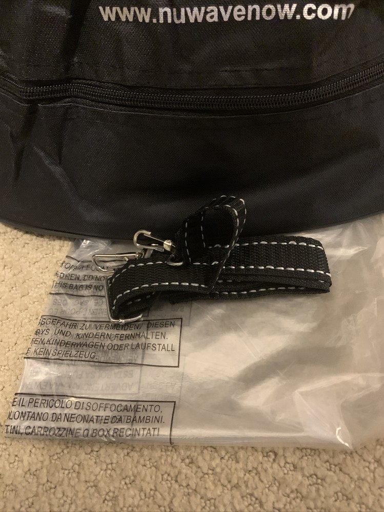 NuWave Pro Infrared Oven REPLACEMENT Canvas Zipper Storage Carry Bag Case Strap
