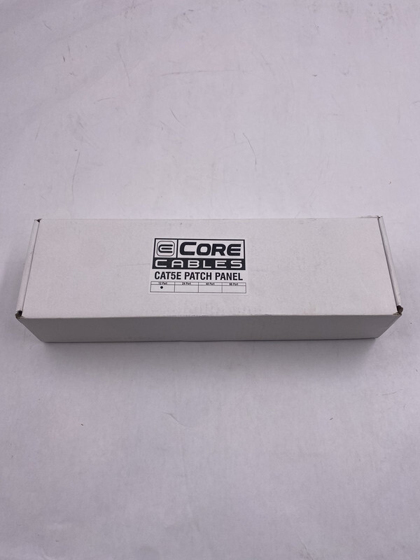 ECORE CABLES 15-180-012 12 PORT CAT5E PATCH PANEL