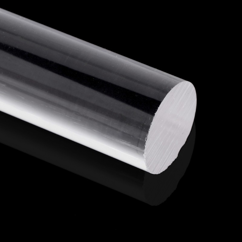 Transparent Acrylic Solid Roll Clay Rolling Pin Fondant Baking Pastry Roller