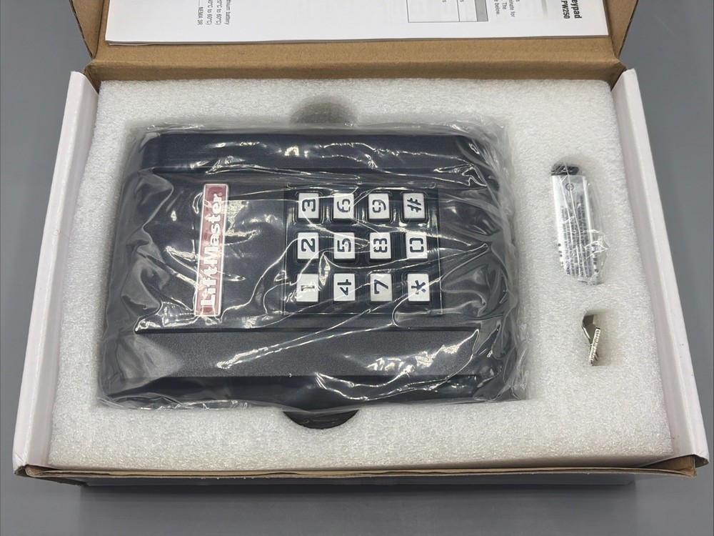 Liftmaster KPW5 5 Code Wireless Keypad Security+ 2.0 LED Backlight Metal Keypad