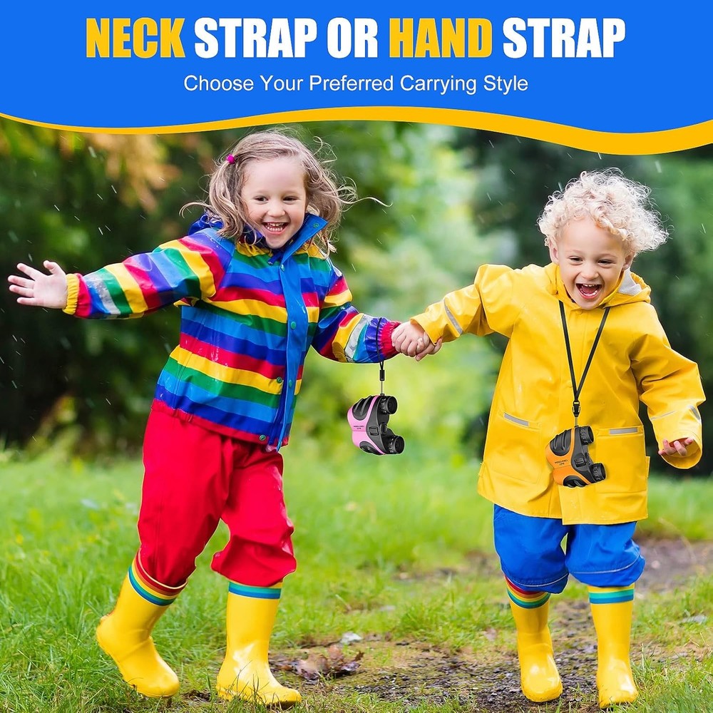 Lets Go Kids Binoculars Compact High Resolution Shockproof Toy