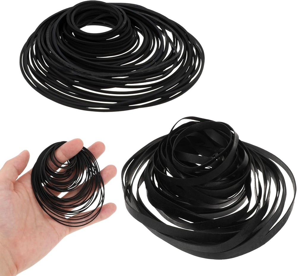 100 Rubber Belts for Cassette Player Repair - Smooth & Reliable Function