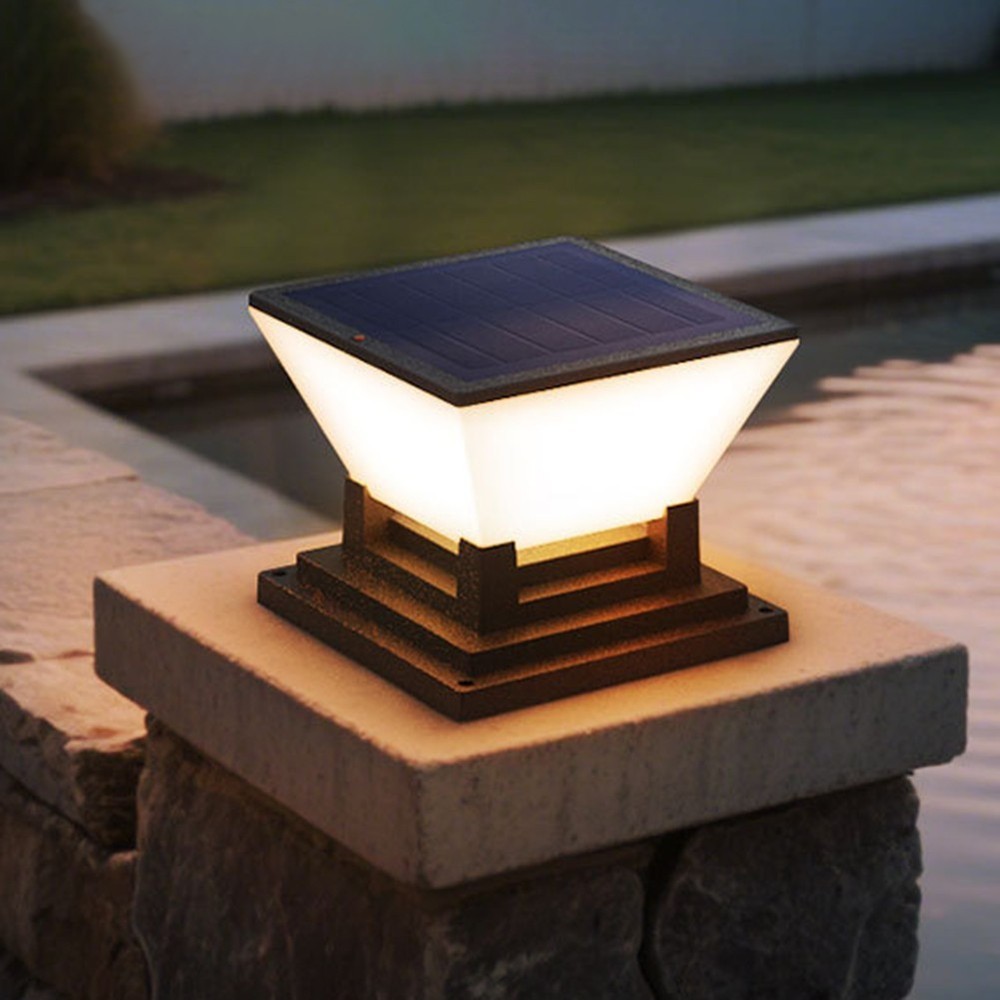 Solar Fence Post Cap Light with Long Lasting Battery and Multiple Light Modes