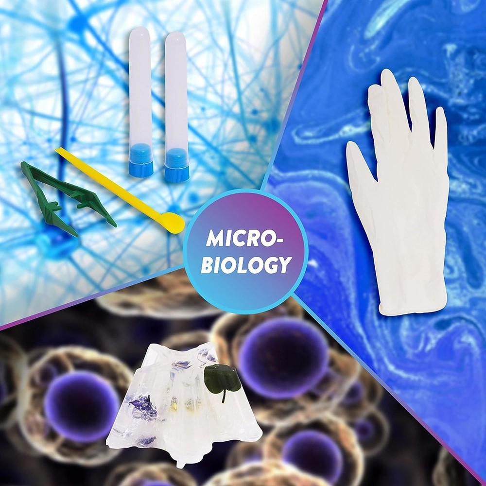Popular Science Microbiology Lab Kit STEM 26pcs Bacteria Fungus Learning