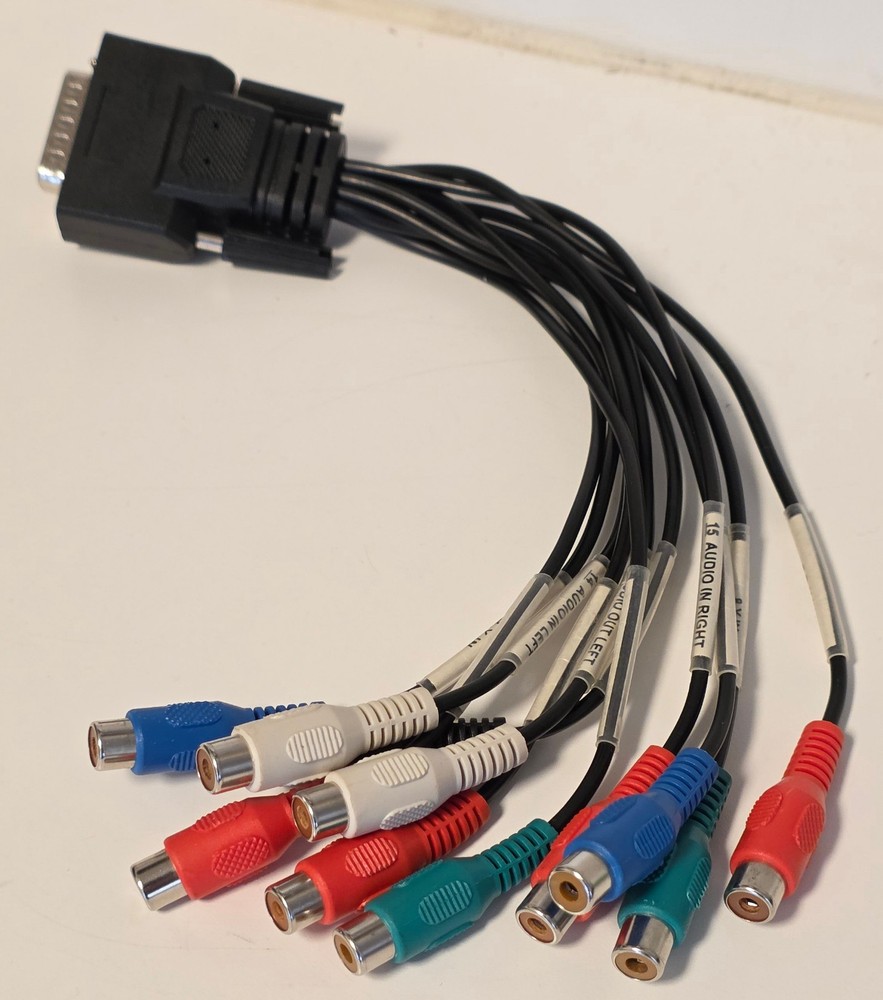 Blackmagic Design Intensity Pro A/V Breakout Input cable dongle for capture