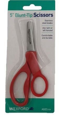 Wexford 5" Blunt Scissors Pack of 1 Assorted Colors