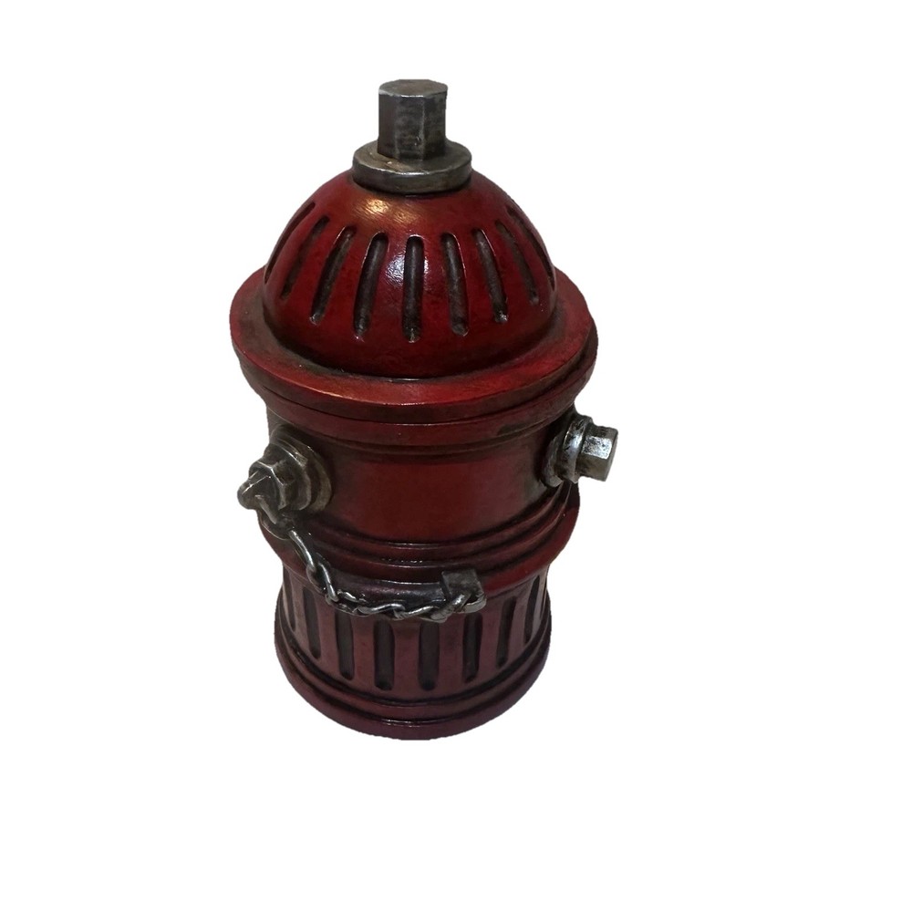 Fire Hydrant Wood Tinker Box - Firefighter Gift Holiday