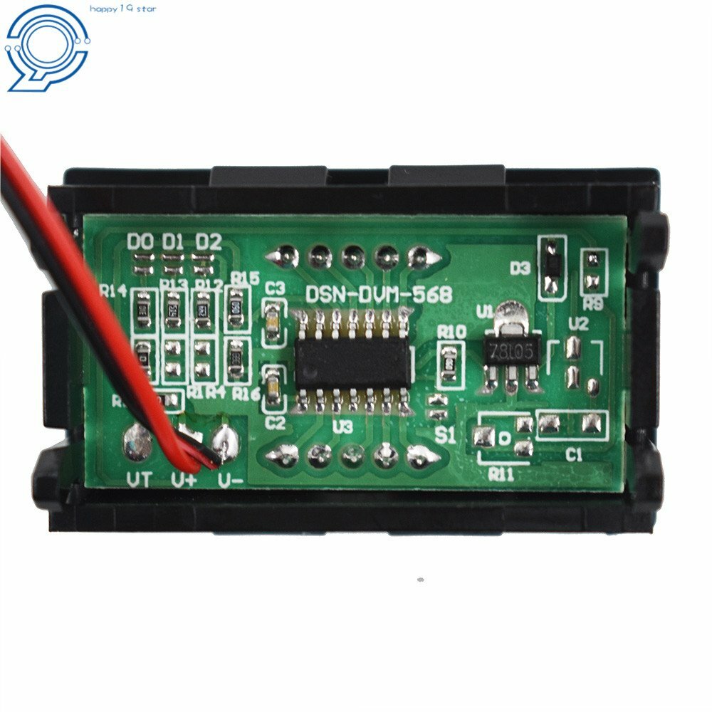 3× DC 4.5-30V Blue LED 3Digital Display Voltage Meter Voltmeter Panel Motorcycle