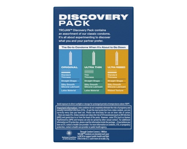 Trojan Discovery Pack Condoms - 12 count