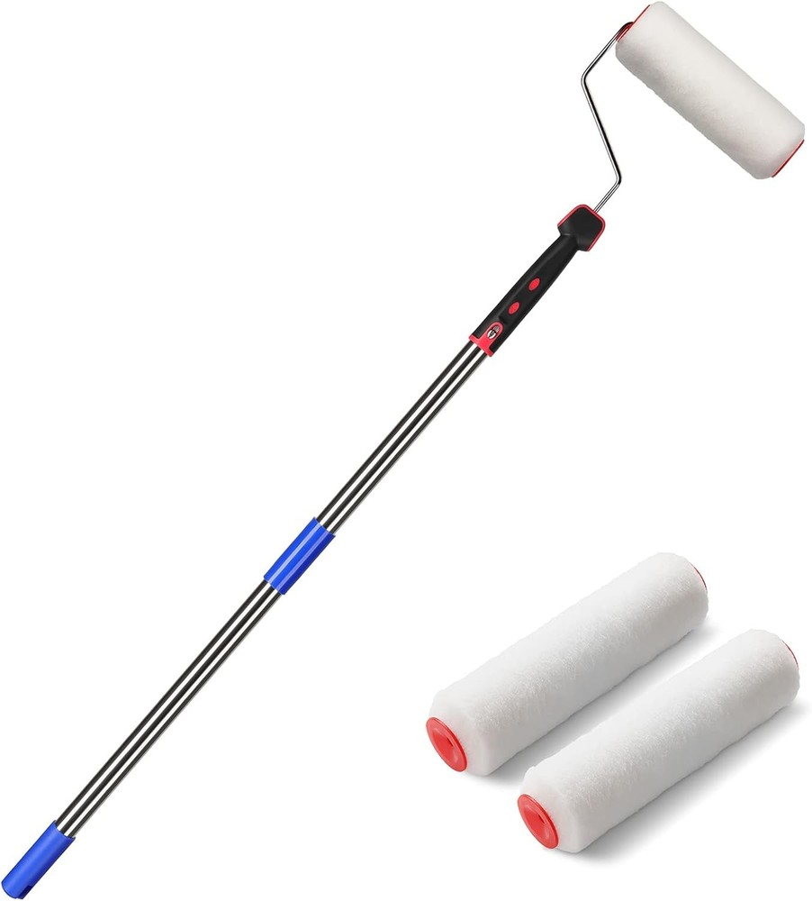 FLY HAWK Paint Roller,4 FT Brush kit Multi-Function Paint Roller kit with House