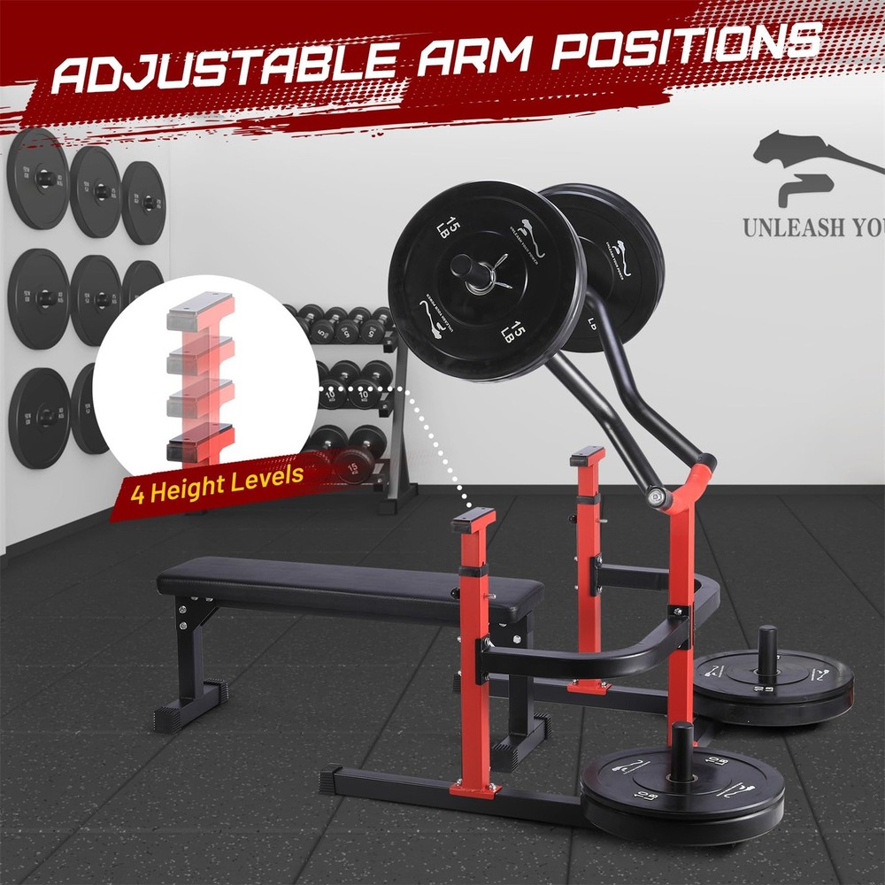 😸✔️450 Pound Chest Press Machine Weight Bench Press Machine Adjustable Flat Inc