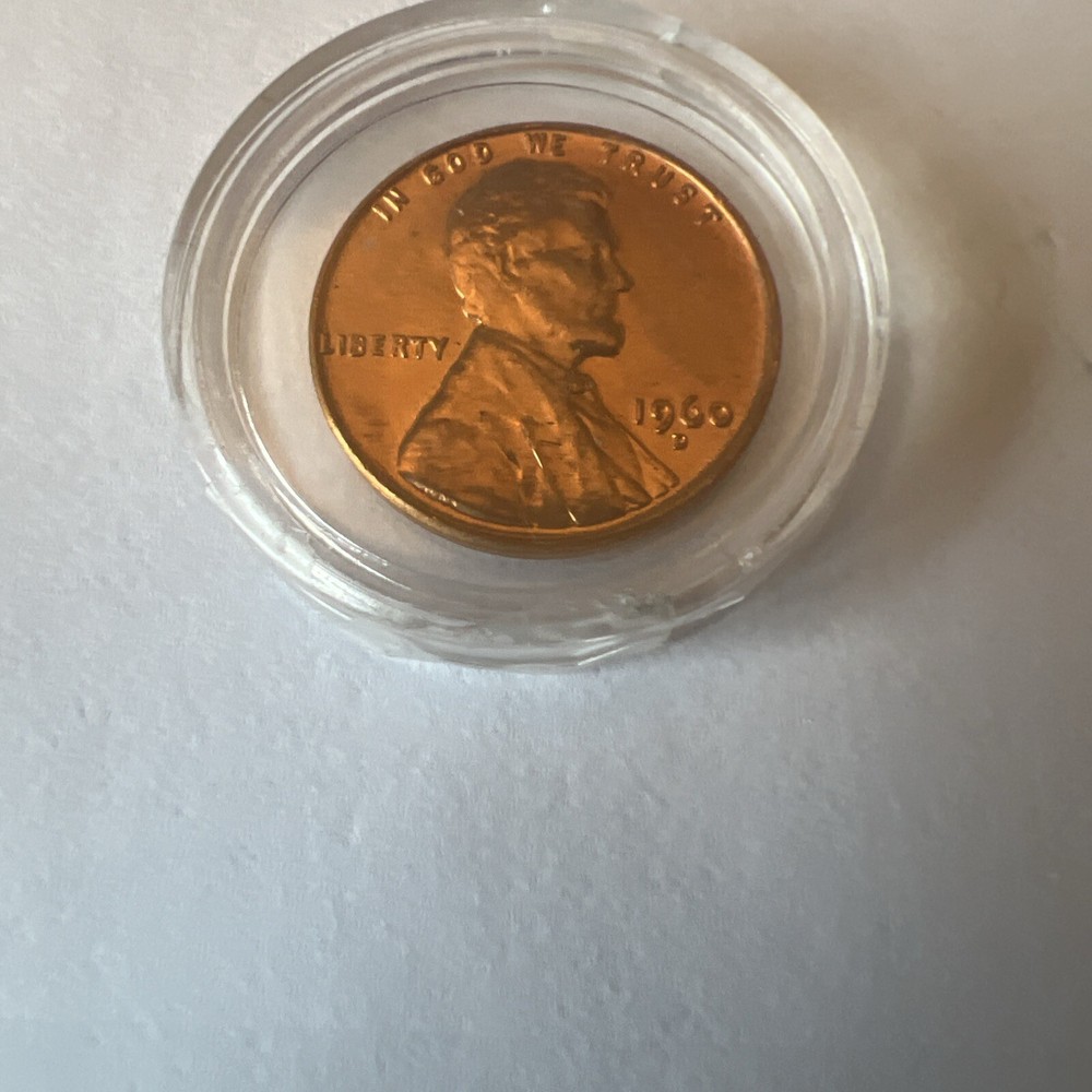1960 lincoln cent Philly MS UC Red Sharp FG Error.