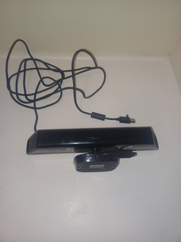 Xbox 360 Kinect Sensor Black Complete With Power AC Adapter Microsoft works