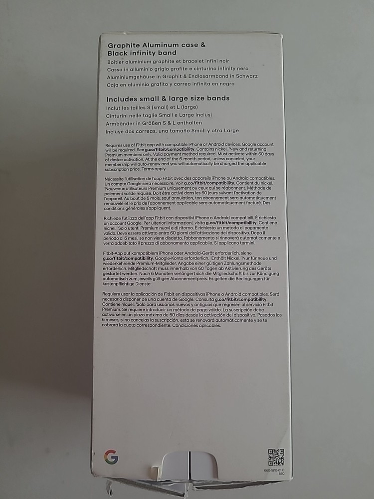 Fitbit Versa 4 Fitness Smartwatch - Graphite & Black