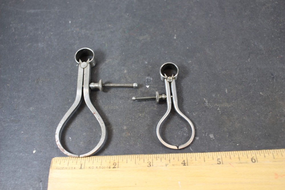 Two Small Starrett Outside Calipers