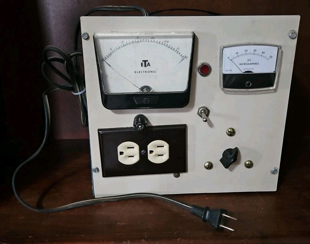 Simpson Model 59 Staco AC Variac Variable Transformer ETA Electronic DC Microamp