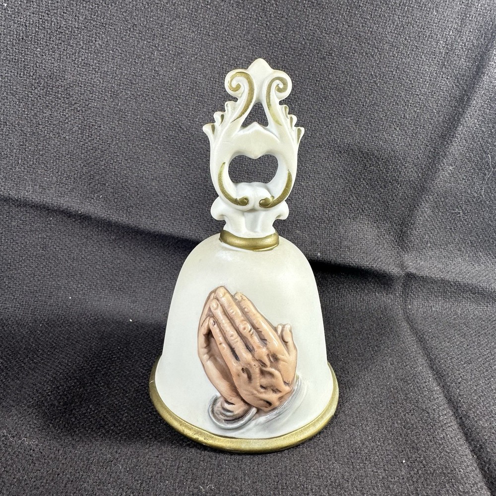 Christian/ Religious Bells - Praying Hands Ceramic