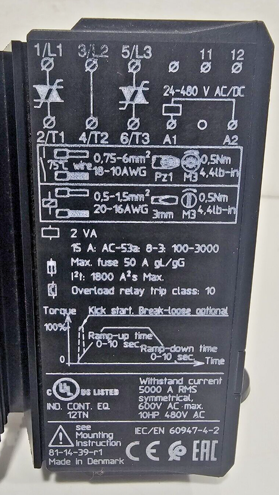 Danfoss 175G4005 VLT Soft Starter Controller MCD 100-007