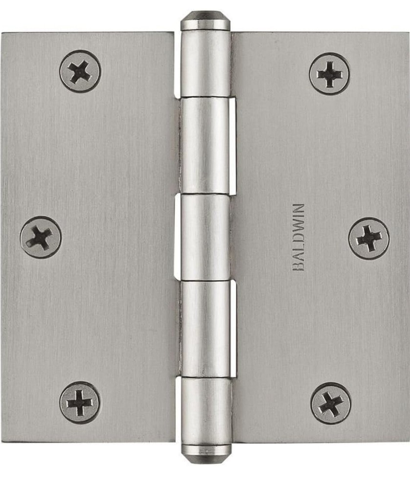 Baldwin 9BR7025-002 3.5" SQUARE SATIN NICKEL HINGE