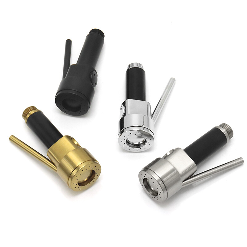 Kitchen Faucet Replacement Part Spray Head Pull Down Setting Brass Single Mode