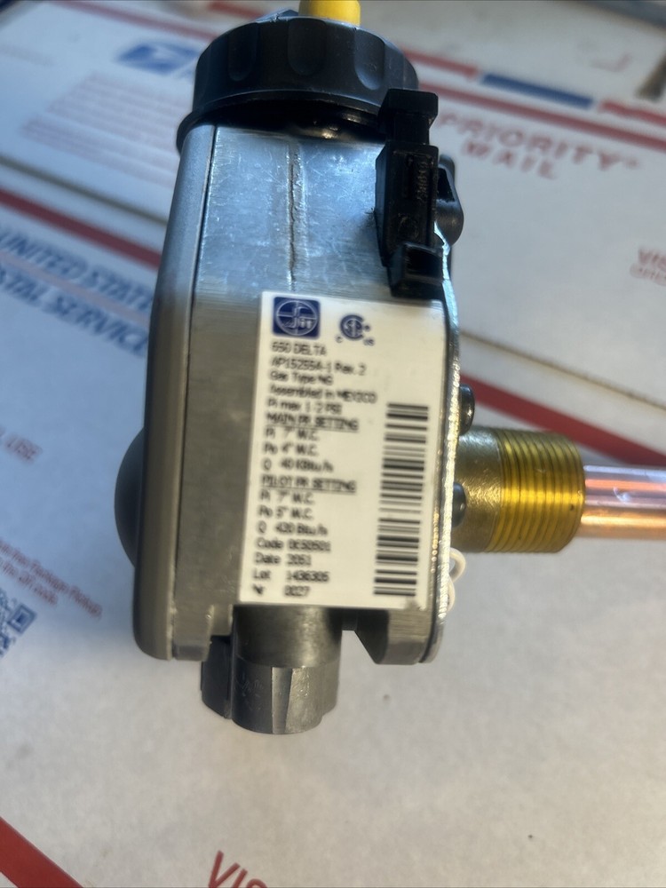 AP15255A-1 - Upgraded OEM Water Heater Gas Valve Thermostat Nat Gas LPU.