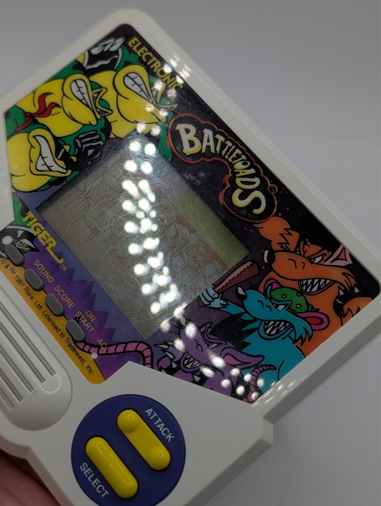 Battletoads 1988 Tiger Electronics Handheld Game Tested Working Rare