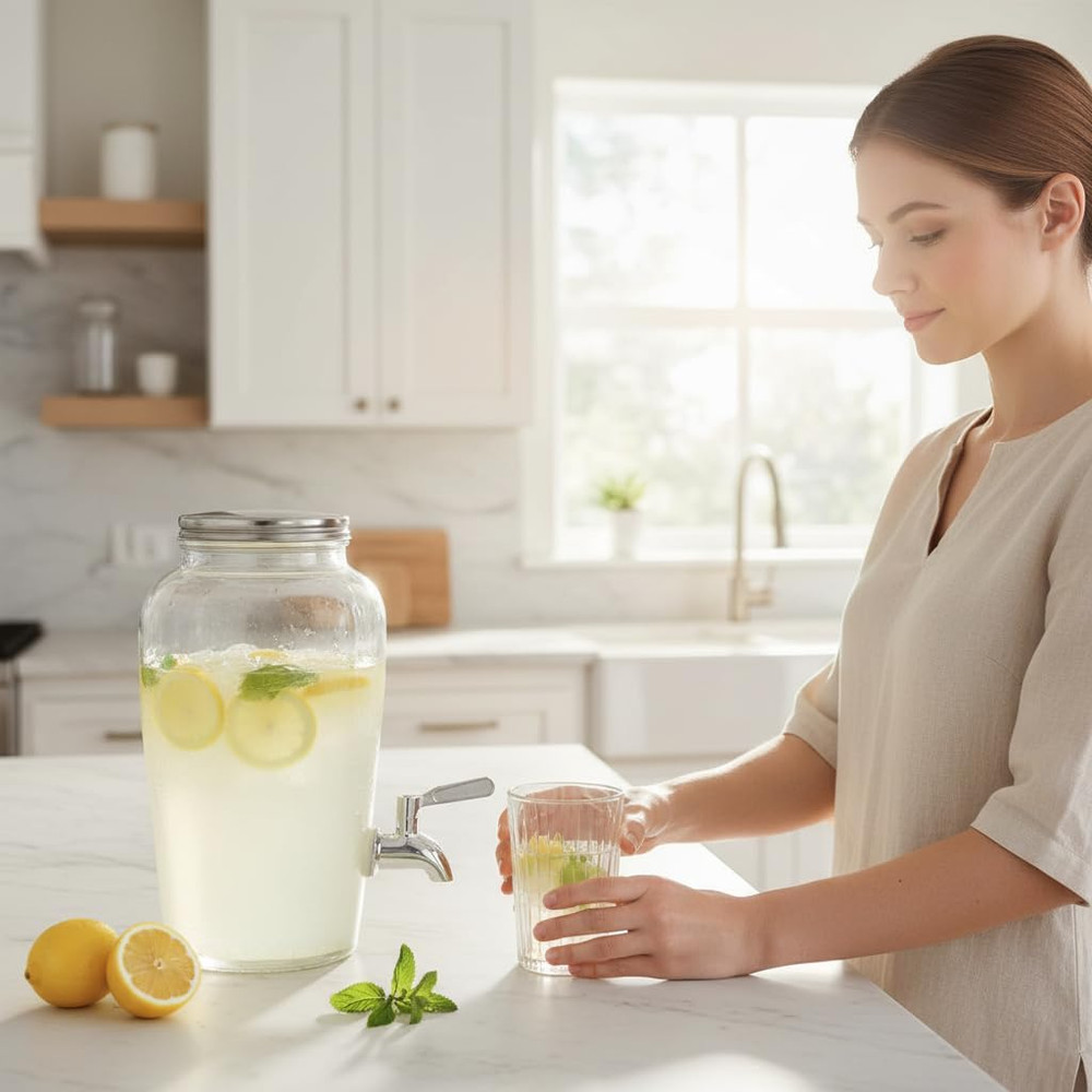 Bekith 2 Pack Beverage Dispenser Replacement Spigot, Stainless Steel Polished