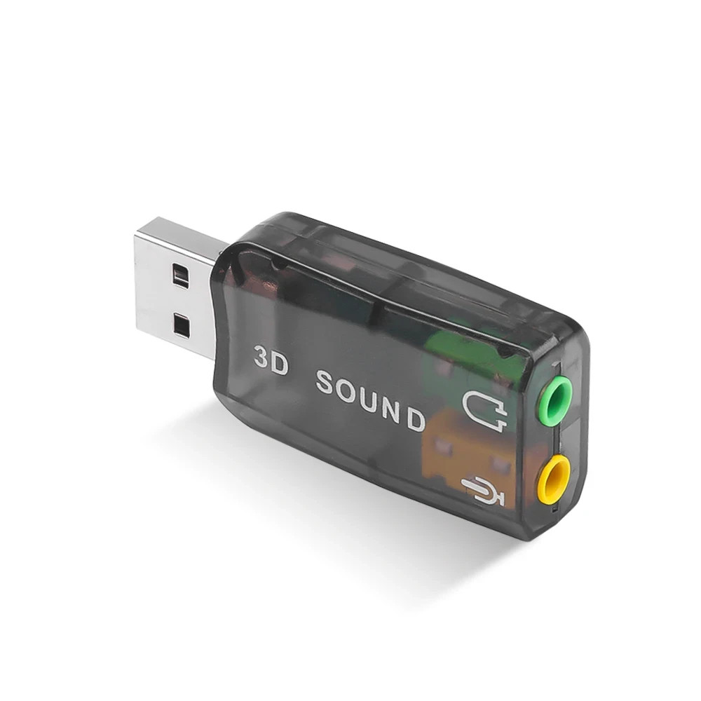 5.1 USB External Sound Card Audio Interface for PC/Laptop - USB to Audio