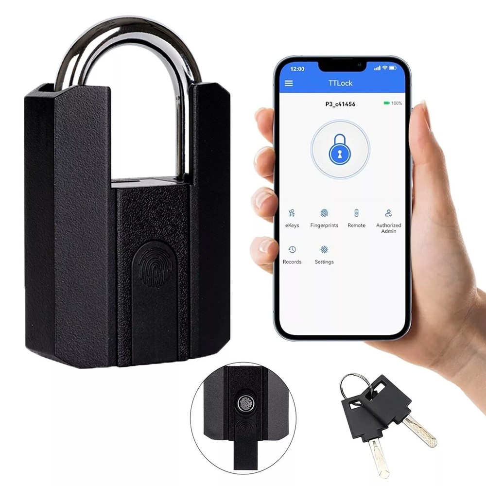 fingerprint padlock outdoor waterproof padlock electronic Bluetooth Digital APP